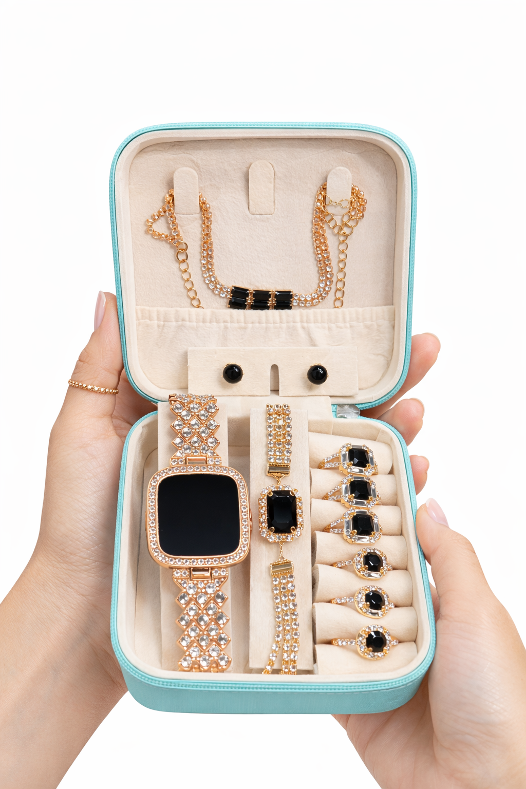 Portable Travel Mini Jewelry Box