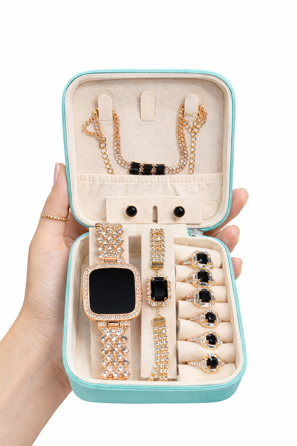 Portable Travel Mini Jewelry Box